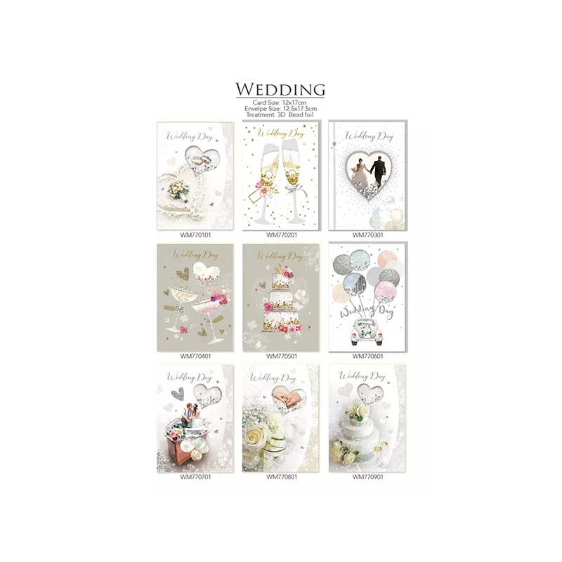 Wedding Style Merry Gift Paper Greeting Card