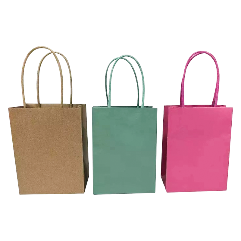 Cheap Kraft Paper Bags Carrying Gift Bag Print with Handles China