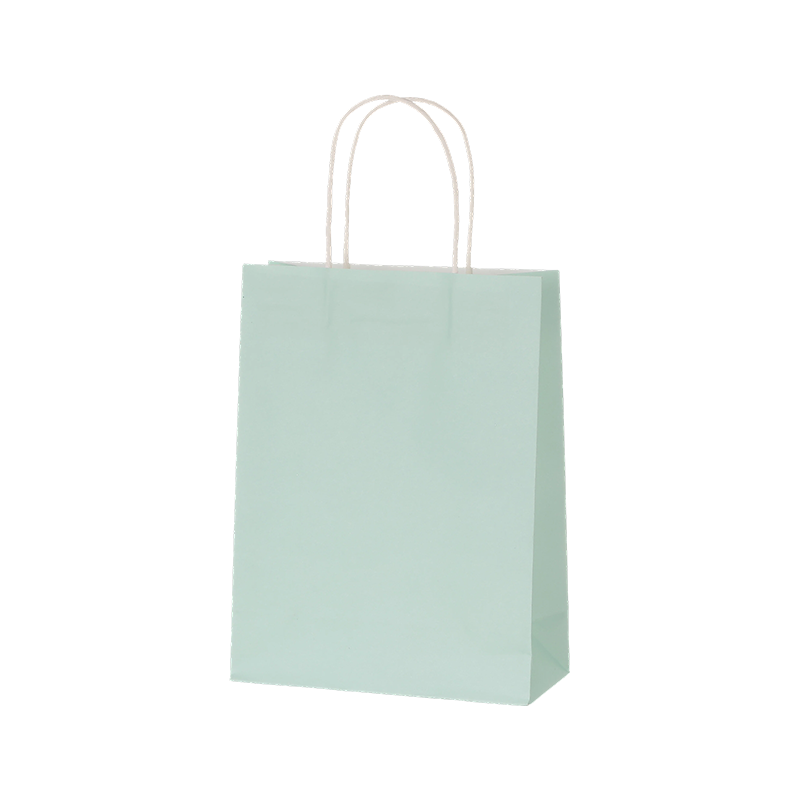 Candy Color Kraft Paper Shopping Bags with Twisted Paper Handles
