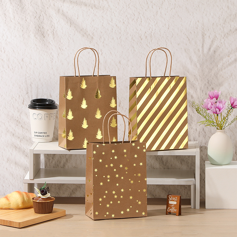 Cheap Kraft Paper Bags Carrying Gift Bag Print with Handles China