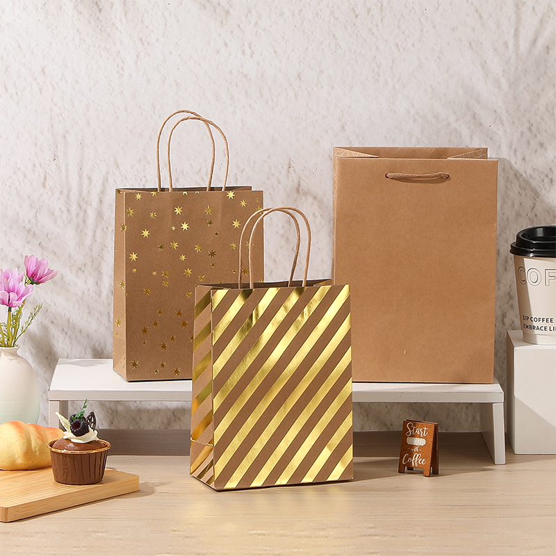 Cheap Kraft Paper Bags Carrying Gift Bag Print with Handles China