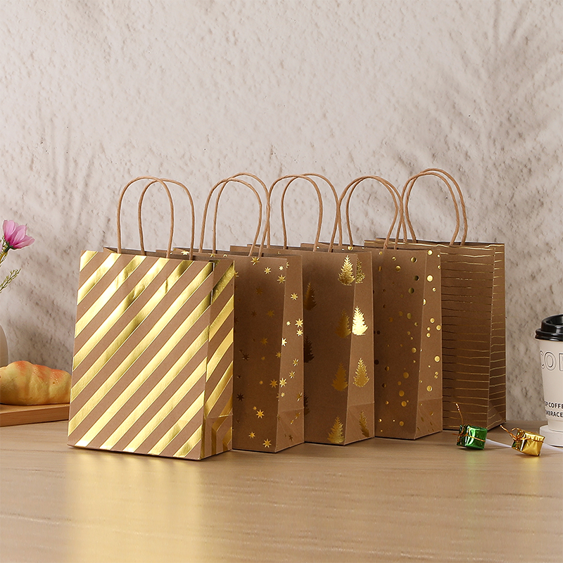 Cheap Kraft Paper Bags Carrying Gift Bag Print with Handles China