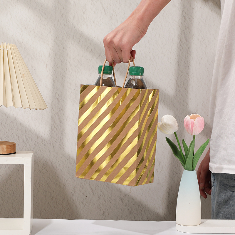 Cheap Kraft Paper Bags Carrying Gift Bag Print with Handles China